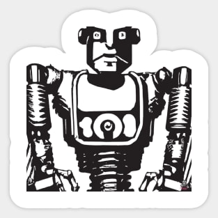 Retro Robot T-Shirt 1: A Blast From the Past With Future Flair Sticker